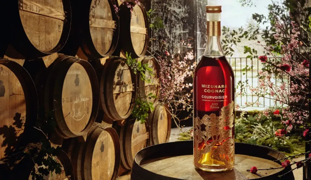 Courvoisier Mizunara 2023 Edition
next to casks